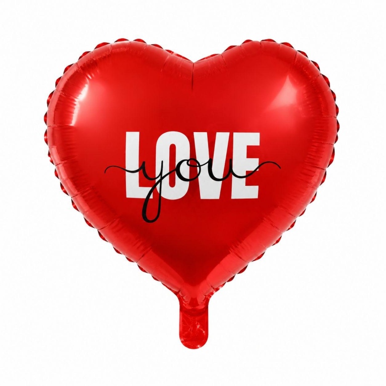 בלון מיילר לב LOVE אדום